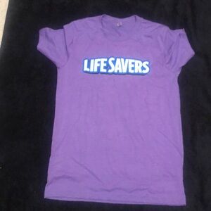 Lifesavers purple tshirt
